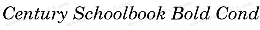 Century Schoolbook Bold Condensed BT字体转换